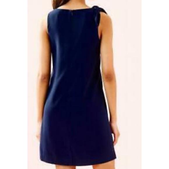 Lilly Pulitzer Sz 2 PENELOPE Bead & Gold Metallic Embellished Dress - Picture 6 of 9